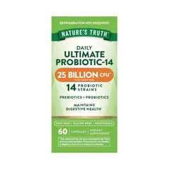 Nature'S Truth - Prebióticos + Probióticos 25 mil millones UFC - 60 cápsulas vegetarianas