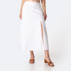 PIONIER - Falda Larga Framela Popelina Mujer