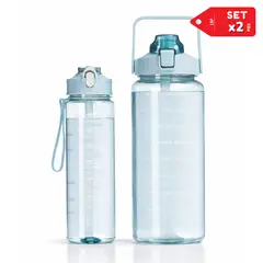 INSPIRA MARKET - Set x2 Tomatodos Motivacionales 2000ml y 900ml Deportivo