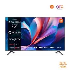 XIAOMI - Smart TV A Pro 75” 2026 QLED 4K UHD Google Televisor WiFi Bluetooth HDMI