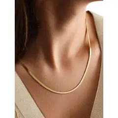 GENERICO - CADENA SNAKE BAÑO ORO 18K