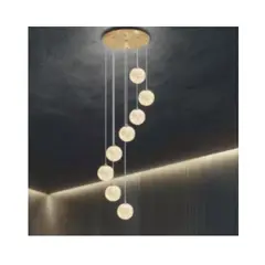 GENERICO - LÁMPARA COLGANTE DE 8 ESFERAS