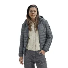 HOSEG - CASACA ALPAFILL HOODED LIGHT PUFFER CHARCOAL MUJER