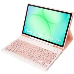 RENVMEXY - Funda cteclado BT desmontable Samsung Tab A11+ 11 X310, X315, X236, ccompartimento lápiz