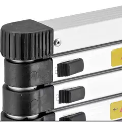 GENERICO - Escalera Telescopica Plegable Retractil 3.2m Pórtatil Aluminio Moderna Hogar Trabajo  TZ-10