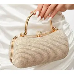 GENERICO - CARTERA FIESTA MUJER color dorado