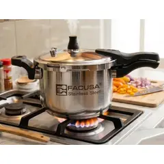 FACUSA - Olla a Presión Acero inoxidable 11 litros