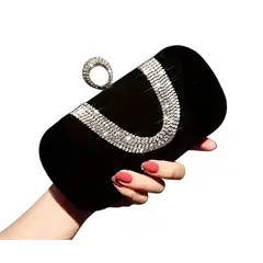 GENERICO - CARTERA FIESTA MUJER color Negro