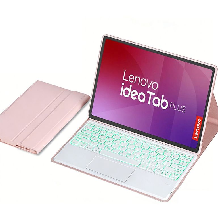 Tablet Pad Plus 12 8+128 12.1Resolución 2.5K WIFI-Gris+Teclado luminsos Rosado