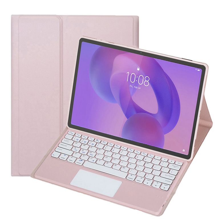 Tablet Pad Plus 12 8+128 12.1 WIFI-plata+Rosado luminsos teclado+Lápiz táctil