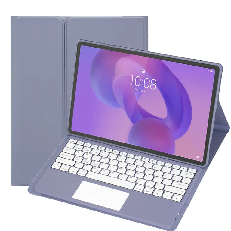 Tablet Pad Plus 12 8+256 12.1 WIFI-plata+Morado luminsos teclado+Lápiz táctil