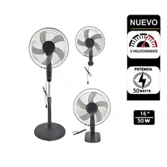 GENERICO - Ventilador 3 en 1 Pared y Mesa 16" Pulgadas 50W Modelo 2026