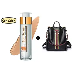FREZYDERM - Velvet Sunscreen Color Face 50Ml + Mochila Cuero Sintetico Franja
