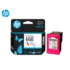 HP - TINTA 668 (7FP36VL) TRICOLOR (DJ 2975 / 4375)