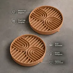 GENERICO - COMEDERO SLOW FEEDER DE SILICONA ANTIDESLIZANTE PARA PERROS