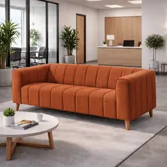 ARTSOFA - Sofá Dos Cuerpos Velaris Terracota Antifluido + Obsequio