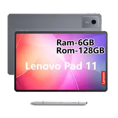 LENOVO - Tablet Pad 11 2025 6+128GB 11" WIFI 2.5K-Gris Negro+Lápiz táctil