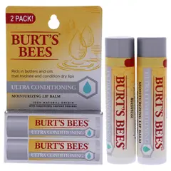BURTS BEES - Bálsamo labial ultraacondicionador, paquete doble, 9 ml,