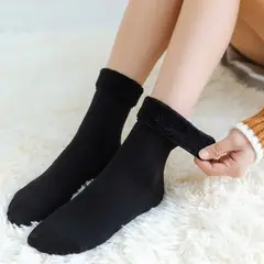 KAST PE - Pack de 3 medias térmicas para invierno con interior polar - Negro