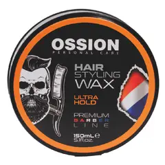 OSSION - Cera Fijadora Cabello ULTRA HOLD Barbería 150gr