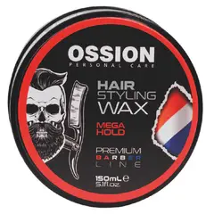 OSSION - Cera Fijadora Cabello MEGA HOLD 150gr Barbería