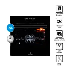 INDURAMA - Horno Eléctrico Empotrable HEI-75V2NET 75L Negro