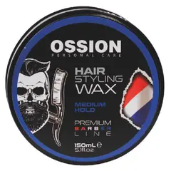 OSSION - Cera Fijadora Cabello MEDIUM HOLD Barbería 150gr