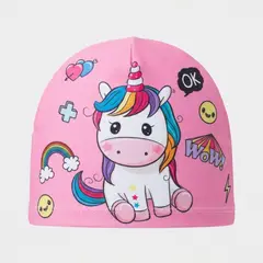 KAST PE - Gorro Natación Ponny Wow Rosado: para niñas de 9 - 12 meses (43 cm)