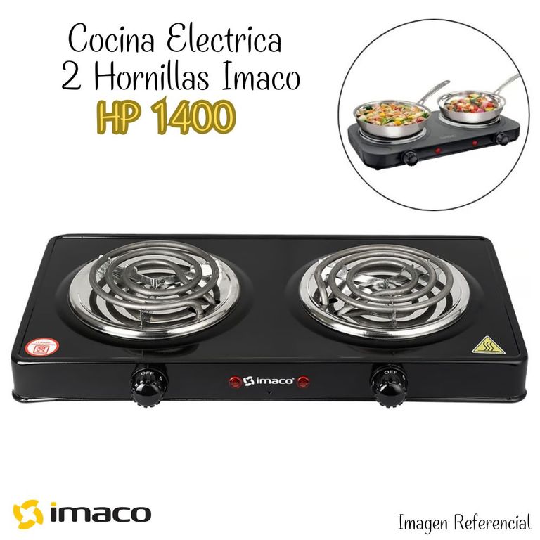 Cocina Electrica de 2 Hornillas HP1400