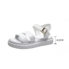 42AROZINA - Calzado de mujer sandalias romanas de una tira con suela gruesa