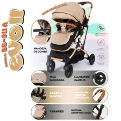 GENERICO - Coche moises de Bebe EVO Beige
