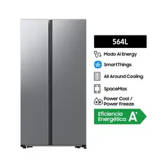 SAMSUNG - Refrigeradora 564LT All Around Cooling RS57DG4000M9PE Plata