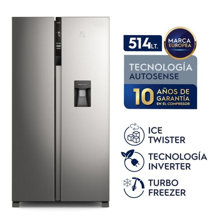 Refrigeradora 514LT Side by Side ERSA53V2HDS