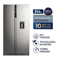 ELECTROLUX - Refrigeradora 514LT Side by Side ERSA53V2HDS