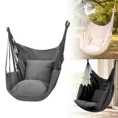 INSPIRA MARKET - Hamaca Colgante Portatil 100 x 130 cm con Funda Portátil y Almohadas Aleatorio