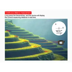 SNDWAY - Telemetro Distanciometro Monocular Laser Lcd 1500m