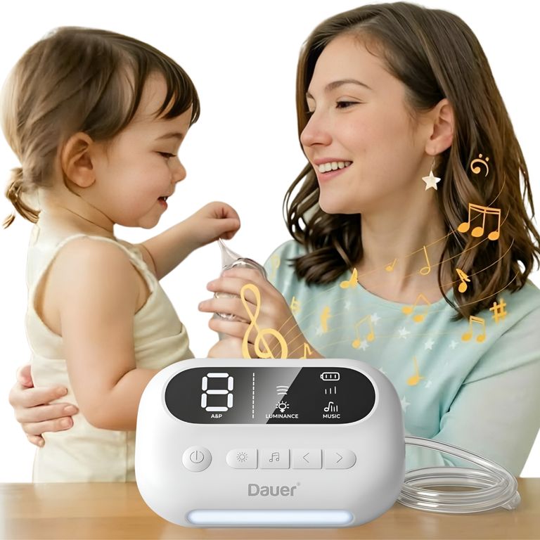 Aspirador O Succionador Nasal Infantil Silencioso Con 9 Niveles Luz Nocturna Y Melodías