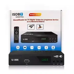 SEISA - Decodificador TV Sintonizador de Señal Digital Canales Full HD