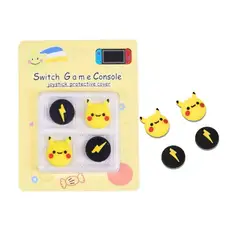 POKEMON - Tapas De Silicona Para Joystick 4 Botones Pikachu y Flash
