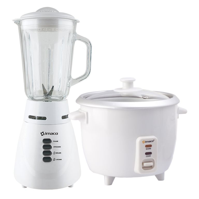 Combo licuadora 2vel 500w BL4125V + olla arrocera 0.6L RC006 Blanco