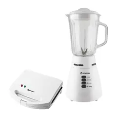 IMACO - Combo sandwichera 2 panes + Licuadora v/v 2 vel 1.5 lt 500w
