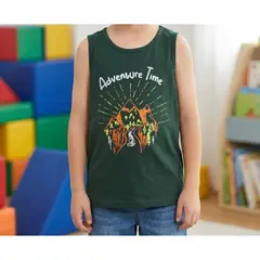 GENERICO - Polo de color verde bosque oscuro niño