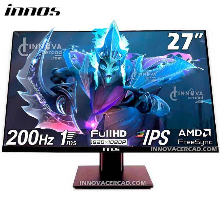 Monitor INNOS HIPERVIEW Gaming HV-27F200D 27 pulg Full HD 1920x1080, IPS, 200HZ, 1MS, FreeSync.