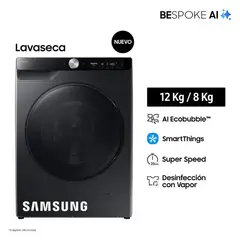 SAMSUNG - Lavaseca 128KG Bespoke AI WD12FG6B34BBPE
