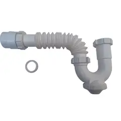 JAMECO - TRAMPA CON REGISTRO CON SALIDA CORRUGADA PARA LAVATORIO YO LAVADERO CON ADAPTADOR