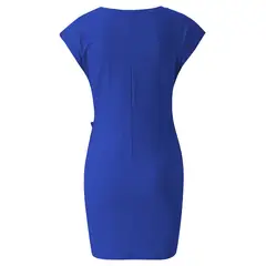 ZIMRAHYG - Vestidos ajustados en la cintura de manga corta para mujeres