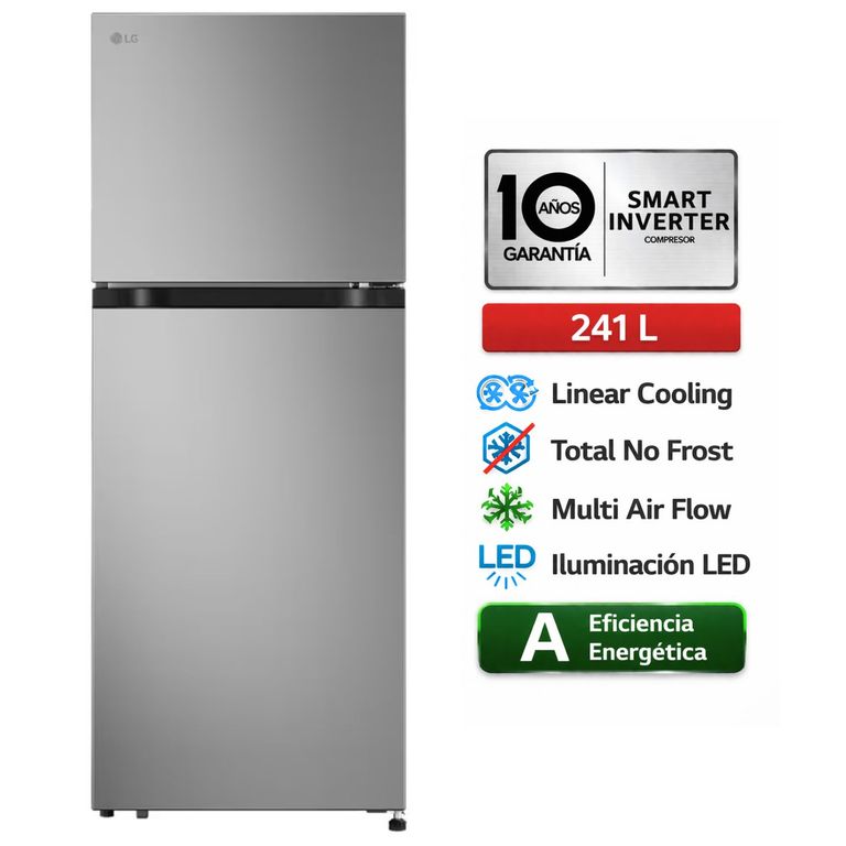 Refrigeradora Vt24bpy Top Freezer 241 litros No Frost Platateado