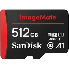 SANDISK - 512GB ImageMate microSDXC UHS I Memory Card - Up to 150MBs - SDSQUAC-512G