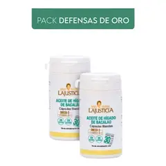 ANA MARIA LAJUSTICIA - PACK DEFENSAS DE ORO 2 ACEITE DE HIGADO DE BACALAO