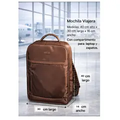 YANBAL - Hermosa Mochila VIAJERA MOCCA de